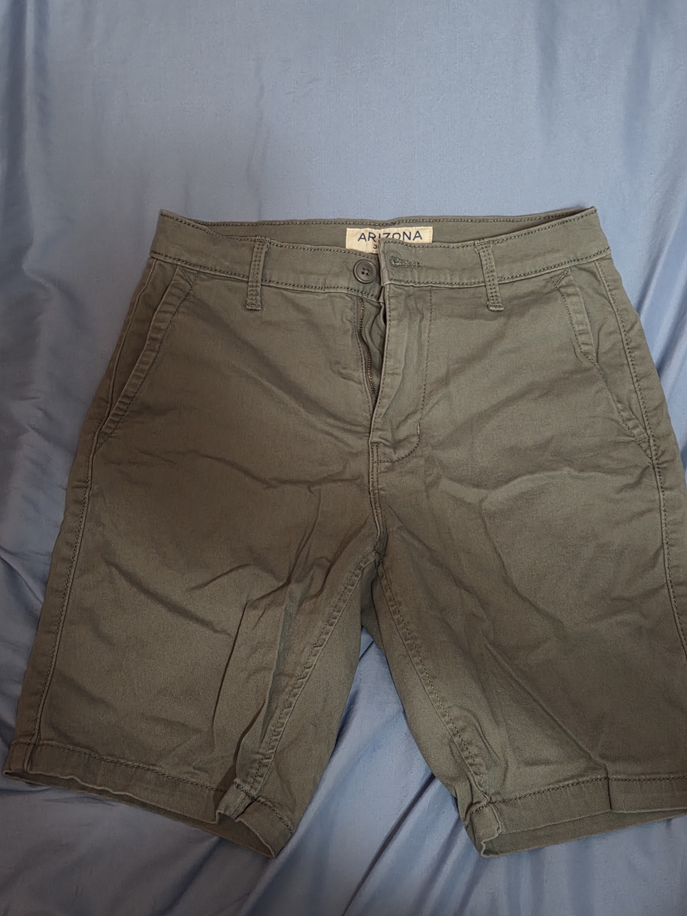 Arizona Jean Company Gray Flat-Front Men's Shorts Size 26